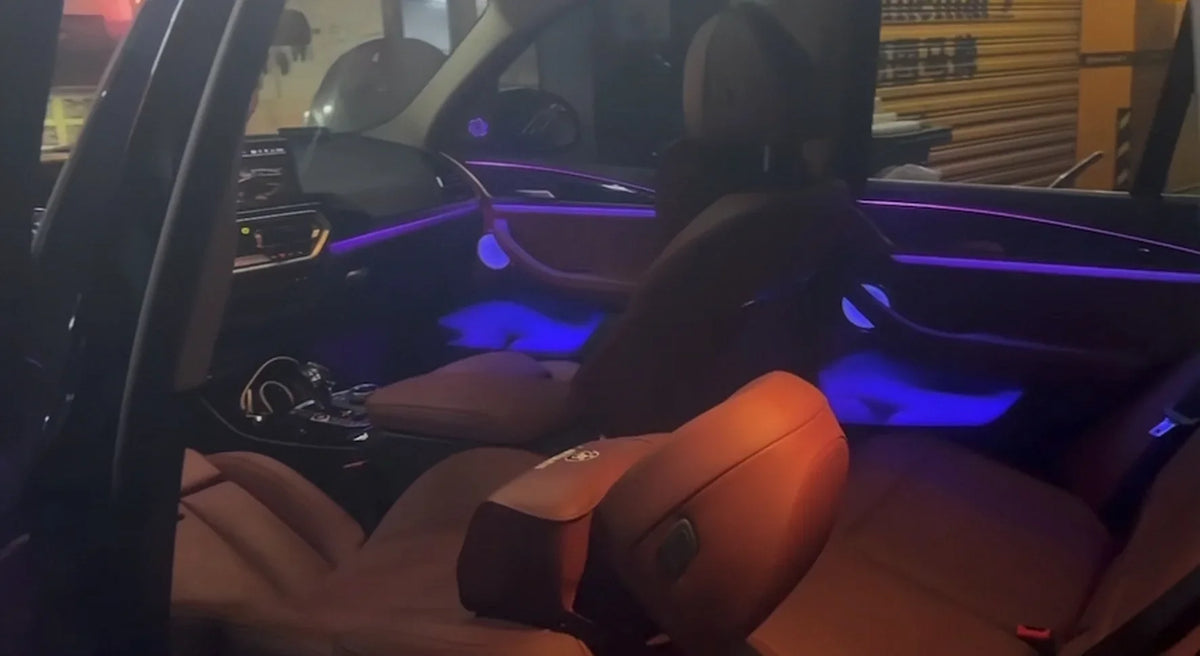 BMW X3 G01 / X4 G02 / G08 Interior 64-Color Symphony Rainbow LED Ambient Light Kit 2018 - 2024