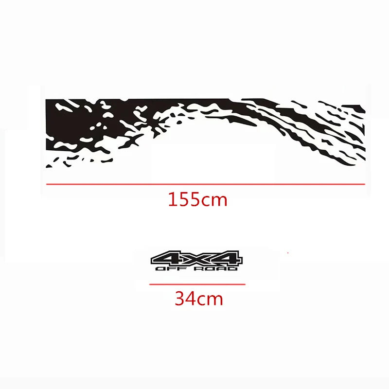 Trunk Tailgate Custom Graphic Decal for Ford Ranger | Vinyl Truck Sticker