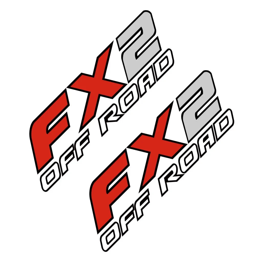 FX2 Off-Road Rear Trunk Side Decal | Universal Fit for Ford F-Series, Toyota Hilux / Tacoma & More