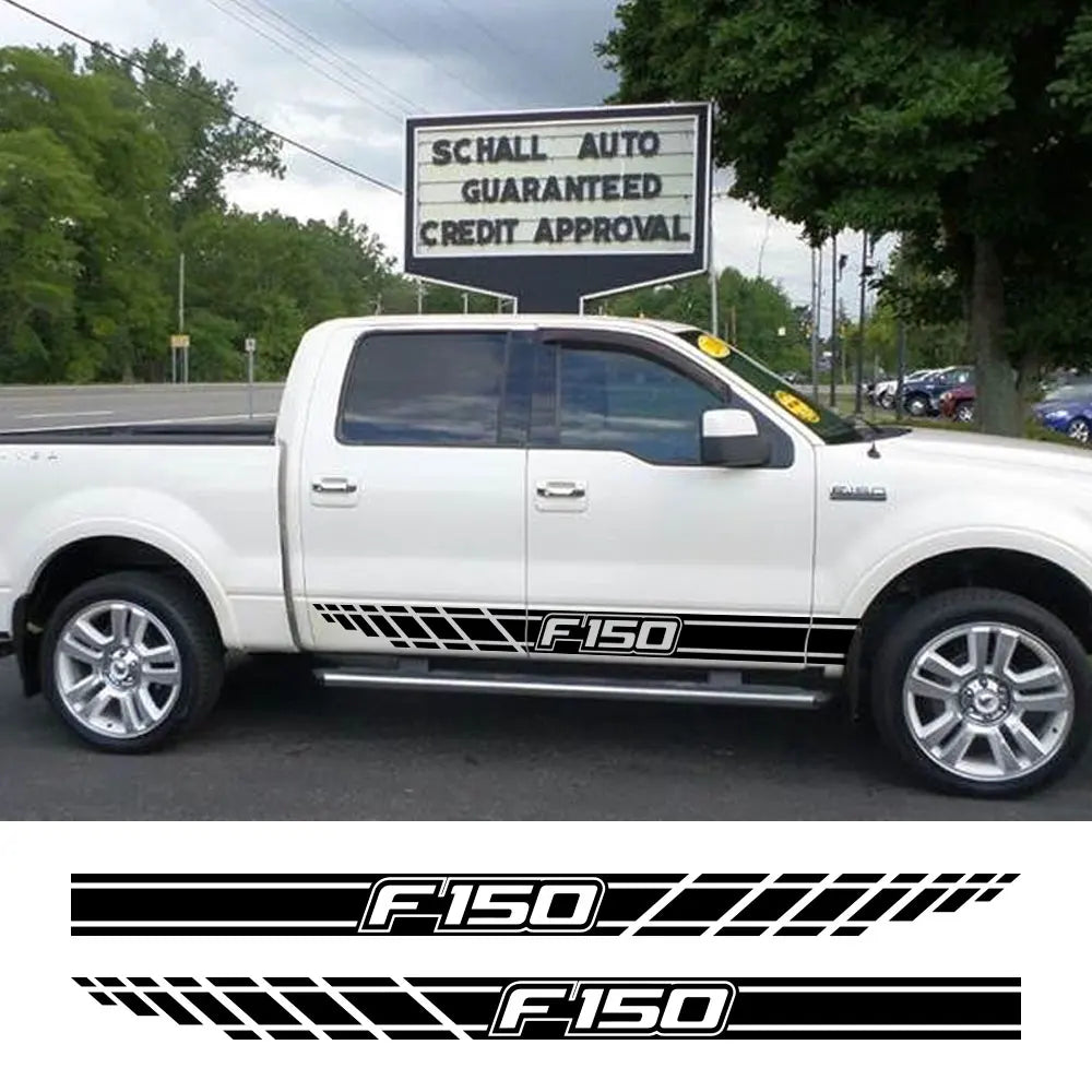 Long Body Stripe Door Side Decal for Ford F-150 Raptor | Full-Length Vinyl Truck Graphics