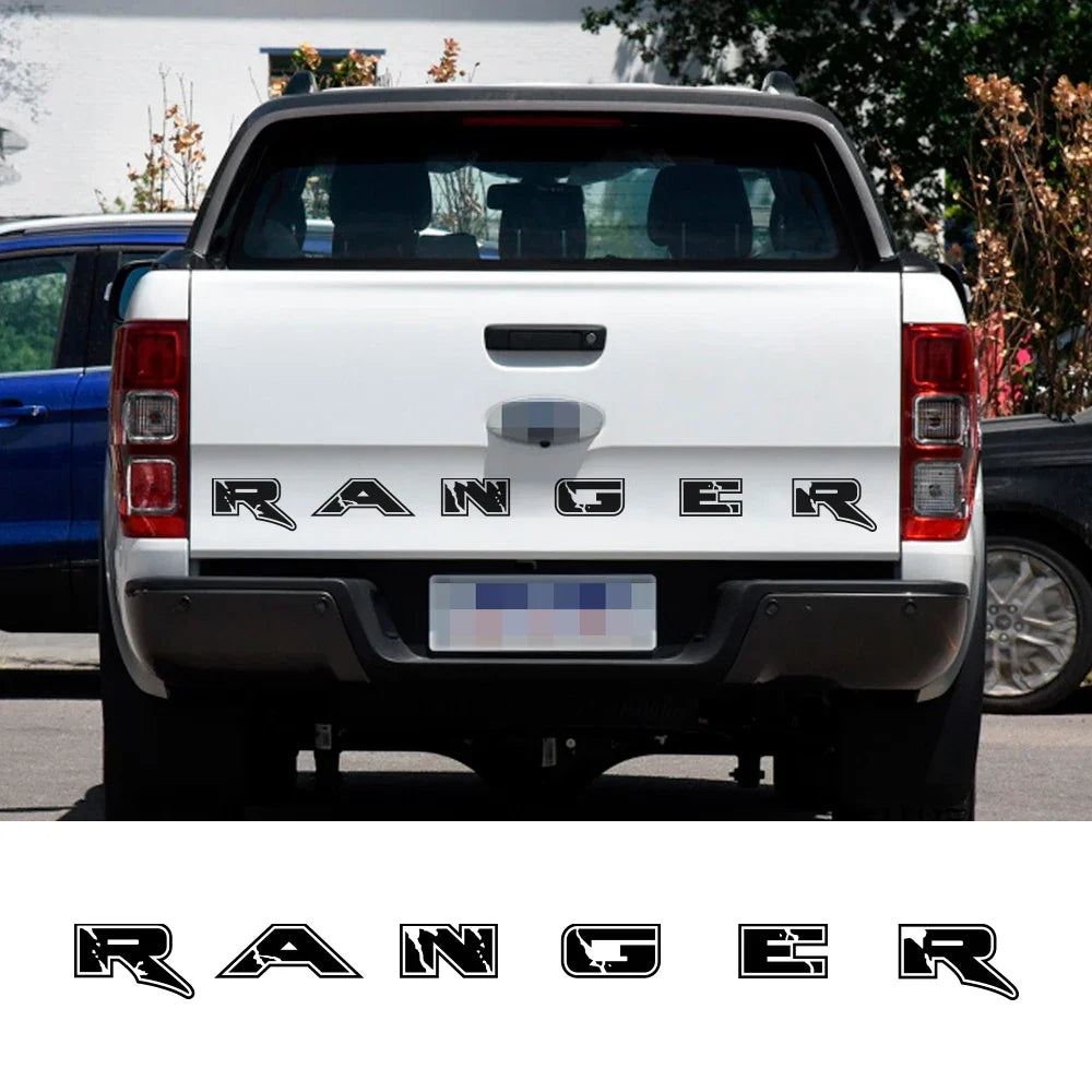Tailgate Letter & Rear Tail Graphic Decal for Ford Ranger | Custom Vinyl Truck Sticker