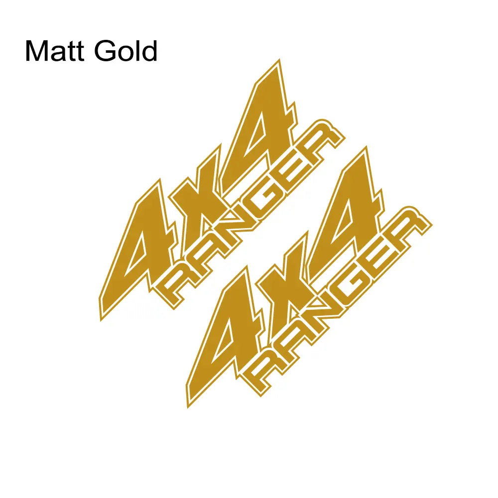 4x4 Rear Bed Side Decal for Ford Ranger Raptor | Pickup Truck Vinyl Graphic