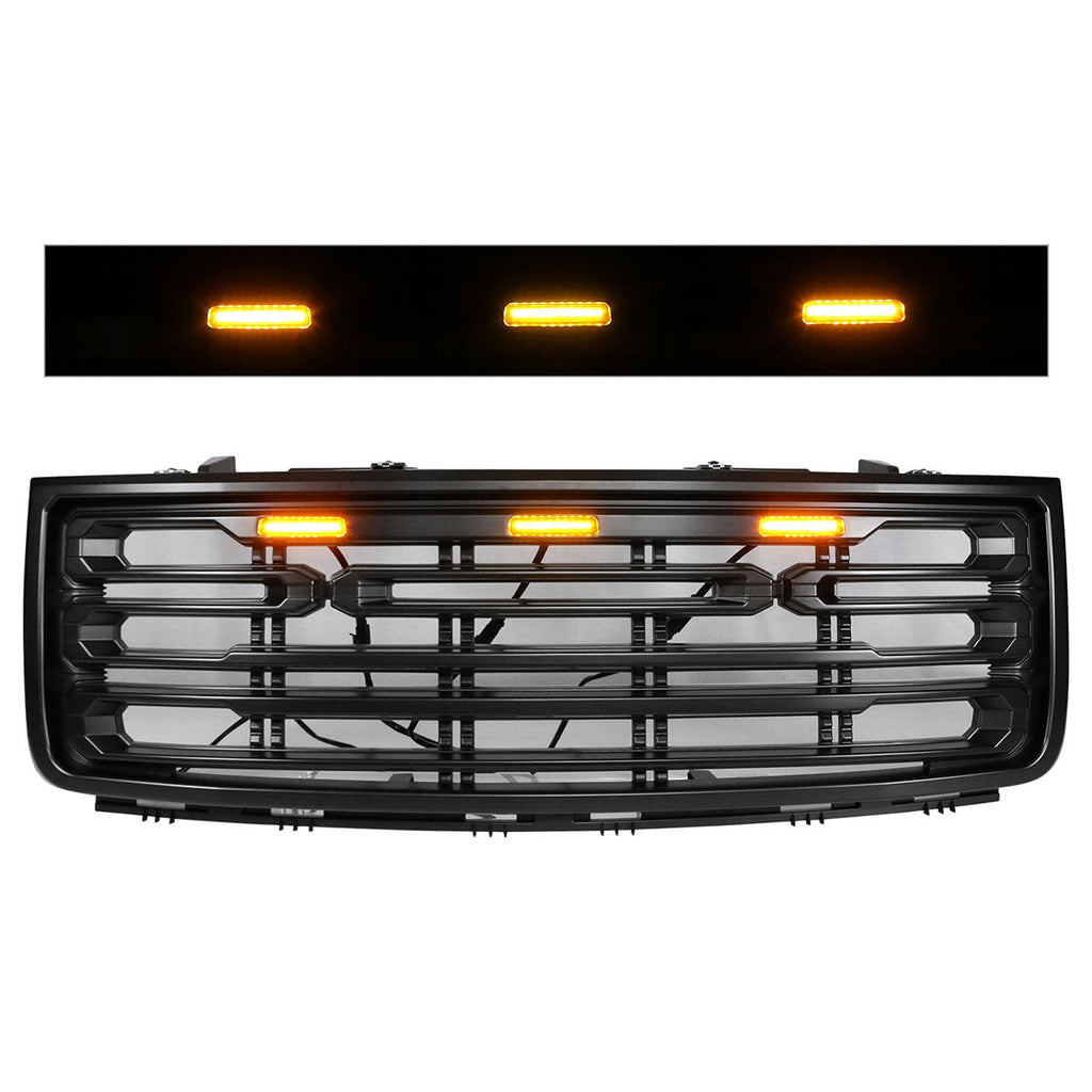2007-2013 GMC Sierra 1500 Front Bumper Hood Grille Guard Grill