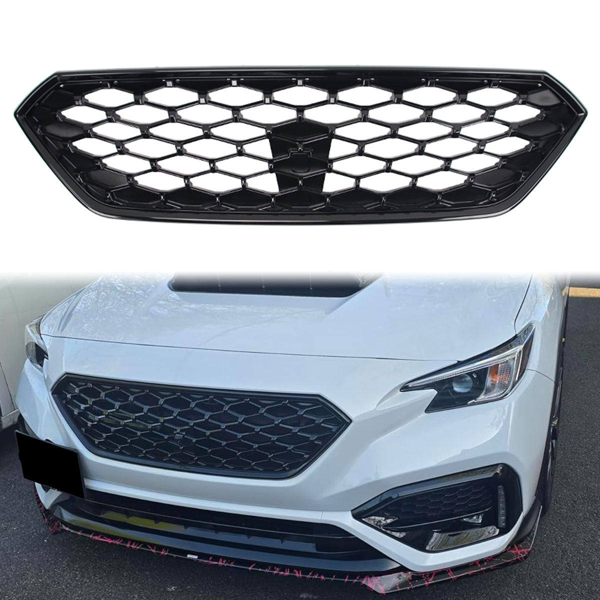 2022-2025 Subaru WRX Gloss Black JMD 2 Style Front Bumper Grille ABS
