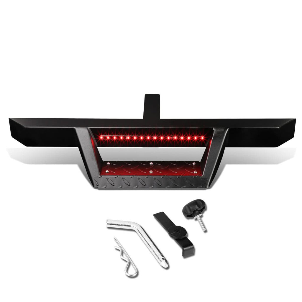 Universal 2" Receiver Hitch Step with LED Light
