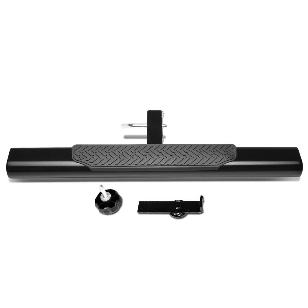 2 Inch Receiver Hitch Step - 35 Inch Black Oval Design