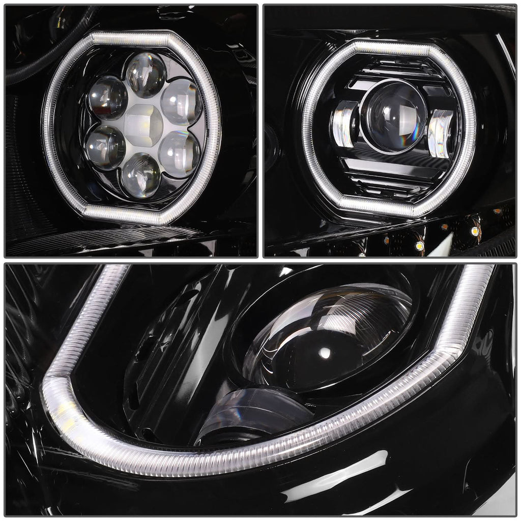 2017-2021 International Harvester LT625 Black Headlights