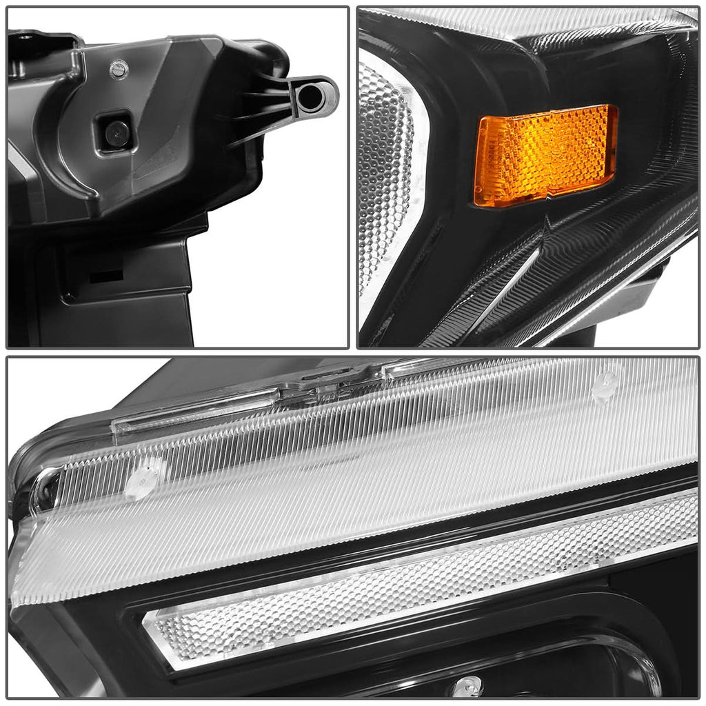 18-19 Ford F150 Black Headlights