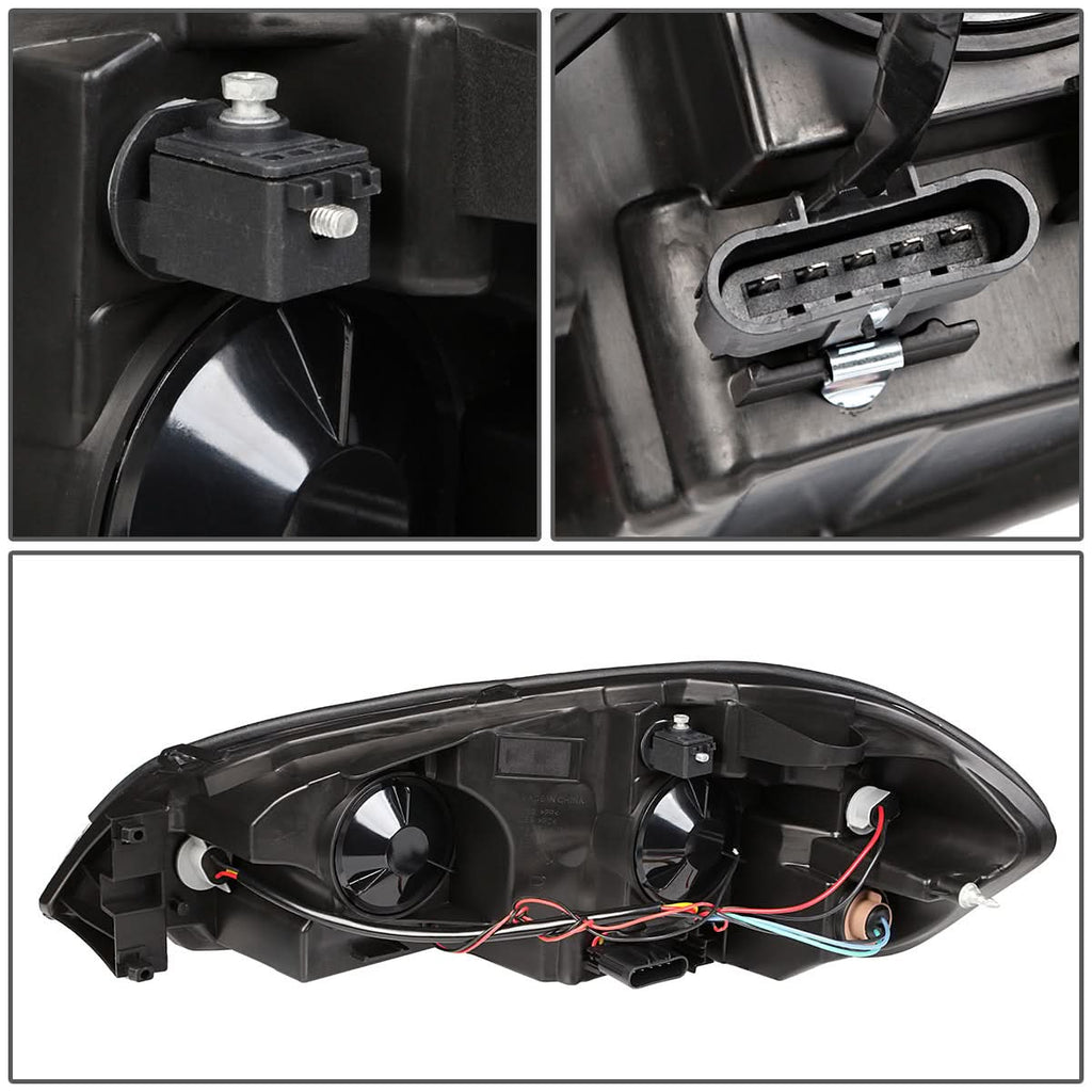 06-16 Chevrolet Impala/Monte Carlo LED DRL Headlights - Black
