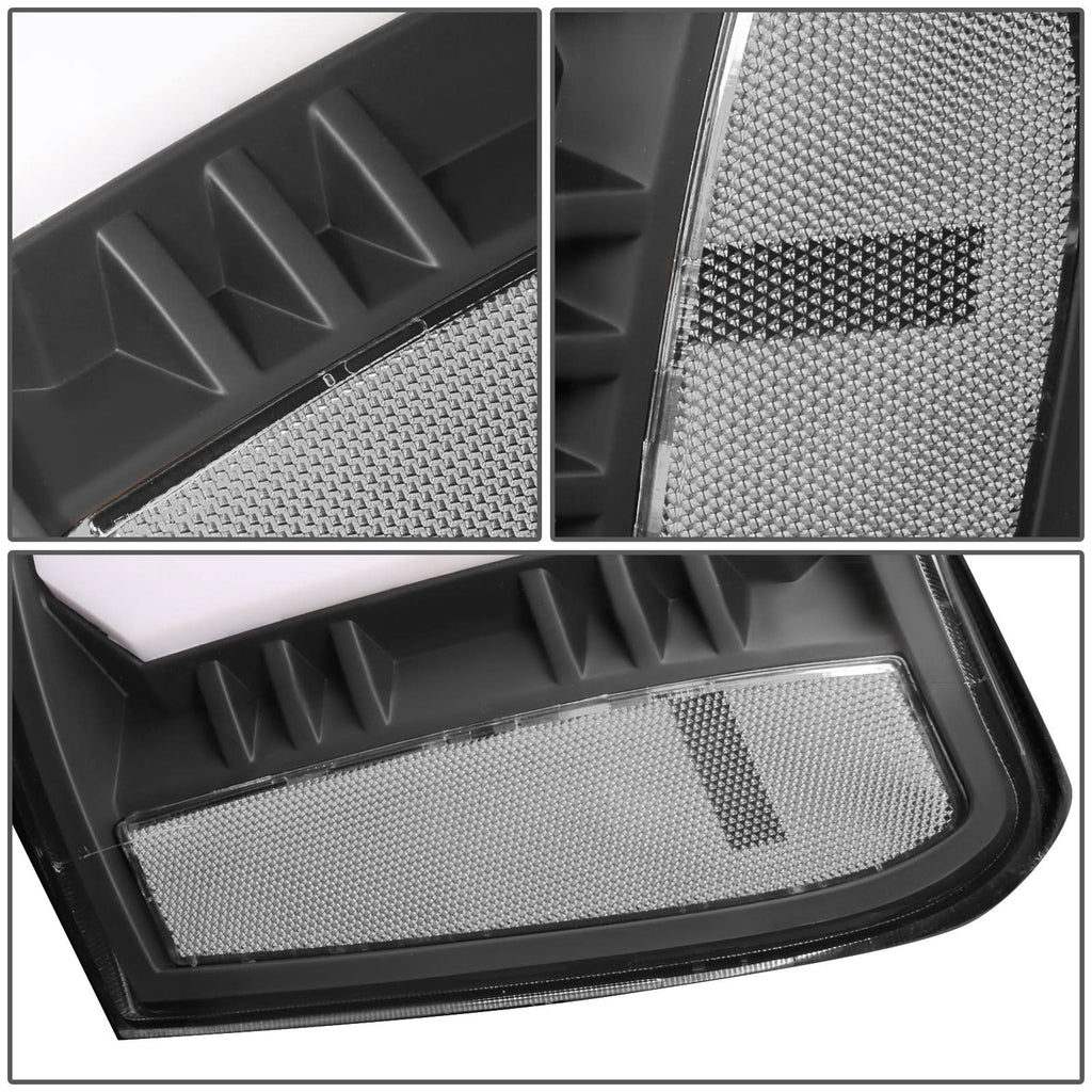 2007-2014 GMC Sierra C-Bar LED DRL Sequential Headlights Black