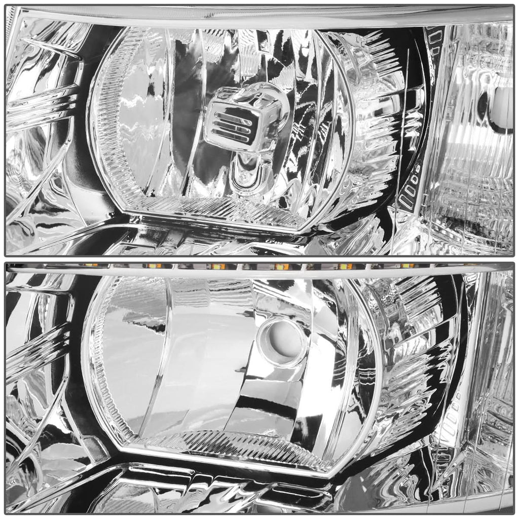07-14 Chevrolet Silverado LED Reflector Headlights Chrome Housing