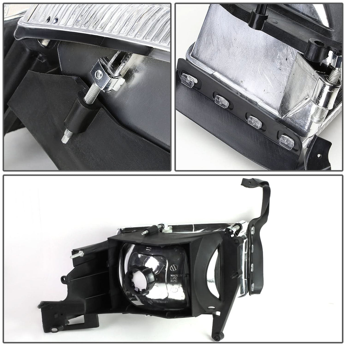 94-02 Dodge Ram OEM Style Chrome Housing Headlights - 2PC