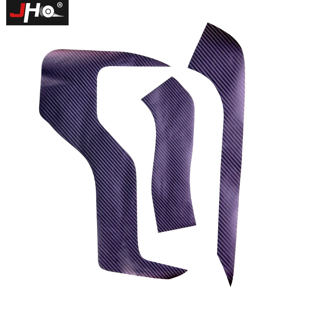 JHO Gradient Carbon Grain Headlight & Tail Lamp Decal for Pickup Trucks | Vinyl Trim