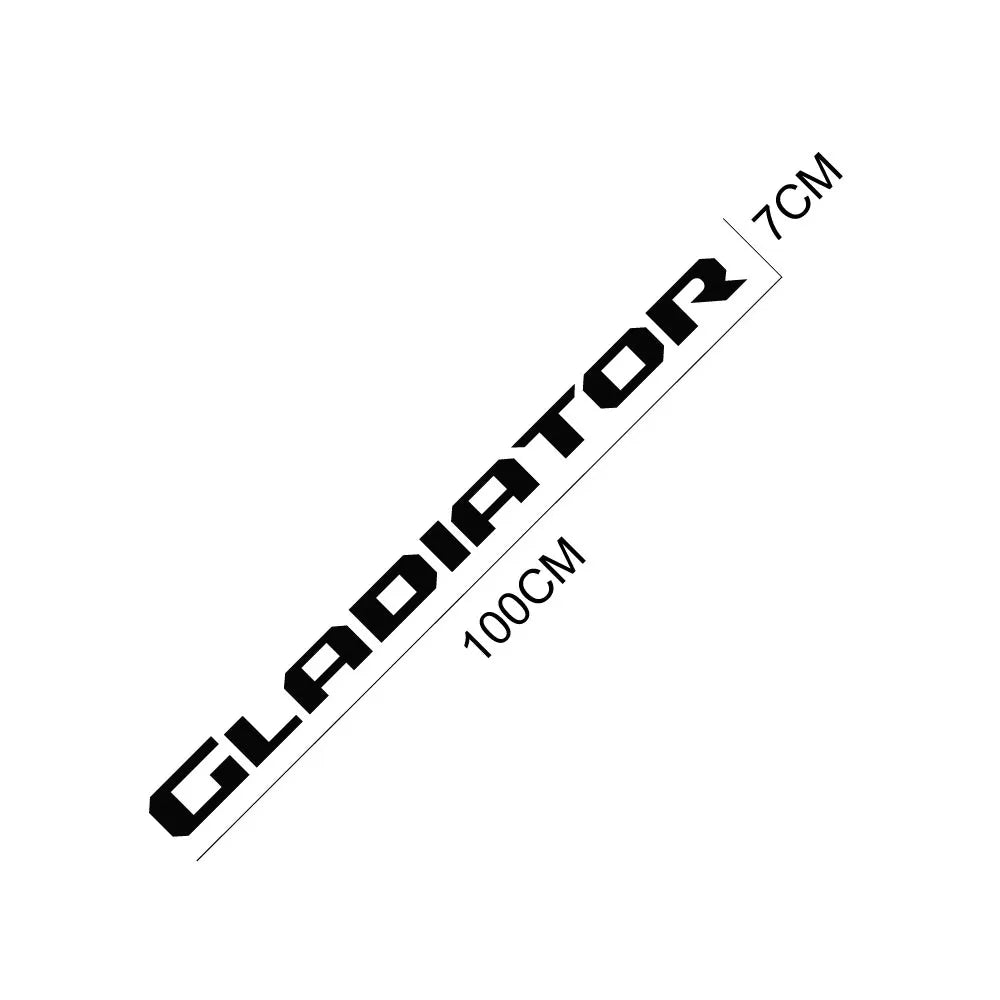Jeep Gladiator Tailgate Vinyl Letter Decal – Rear Tail Graphic Sticker | 39" Wide | 12 Finishes