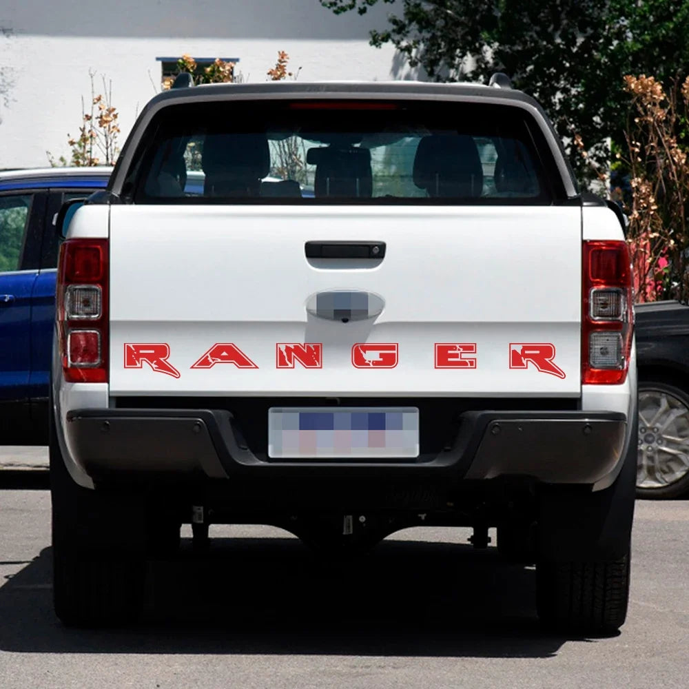Tailgate Letter & Rear Tail Graphic Decal for Ford Ranger | Custom Vinyl Truck Sticker