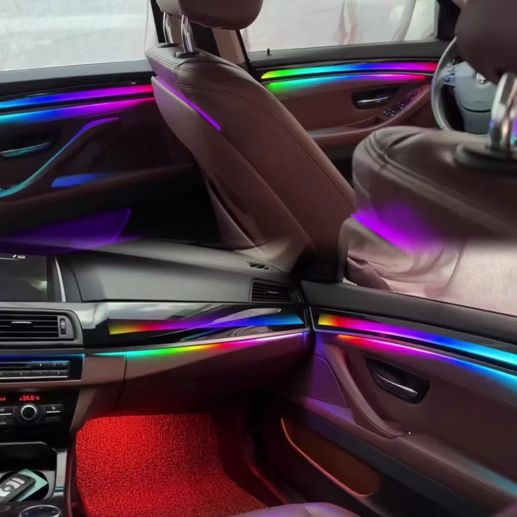 BMW 5 Series F10 / F11 / F18 Interior 64-Color Symphony LED Ambient Light Kit 2011 - 2017