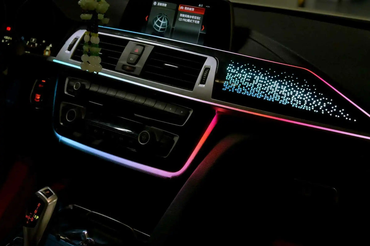 BMW 3 Series F30 / F31 / F34 / F35 / F36 Interior 64-Color LED Ambient Light Kit 2013 - 2019