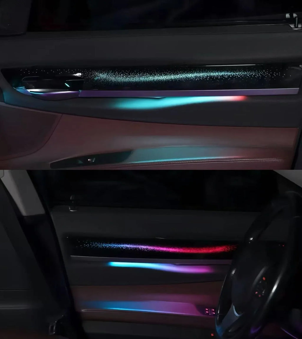 BMW 7 Series F01 Short Wheelbase Interior 64-Color Galaxy Style LED Ambient Light Kit 2009 - 2014