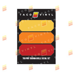 Taco Vinyl Pro Grille Decals
