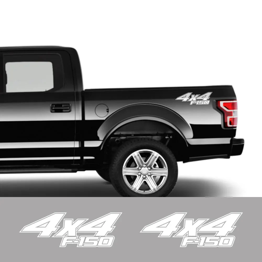 4x4 Rear Bed Side Decal for Ford F-150 Raptor / XLT | Pickup Truck Vinyl Graphic