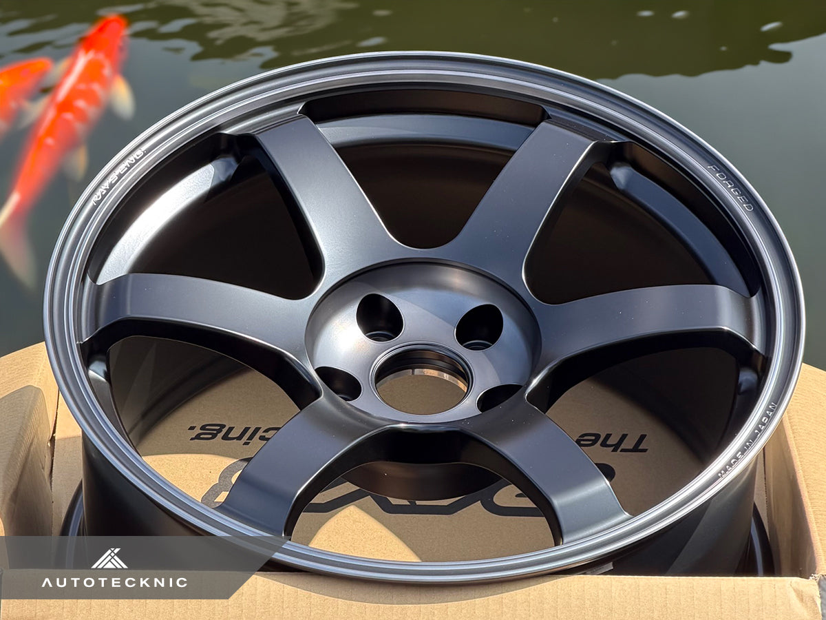 Volk Racing TE37 Saga SL M-Spec 18x9.5 5x114.3 +22 Pressed Black (Set of 4)