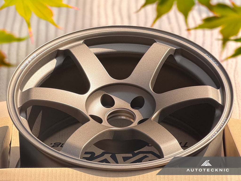 Volk Racing TE37 Saga SL 18x9.5 5x114.3 +22 Matte Gunbronze (Set of 4)