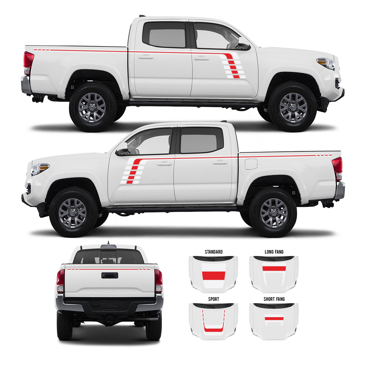 2016-2023 Tacoma Checkered Stripe Kit