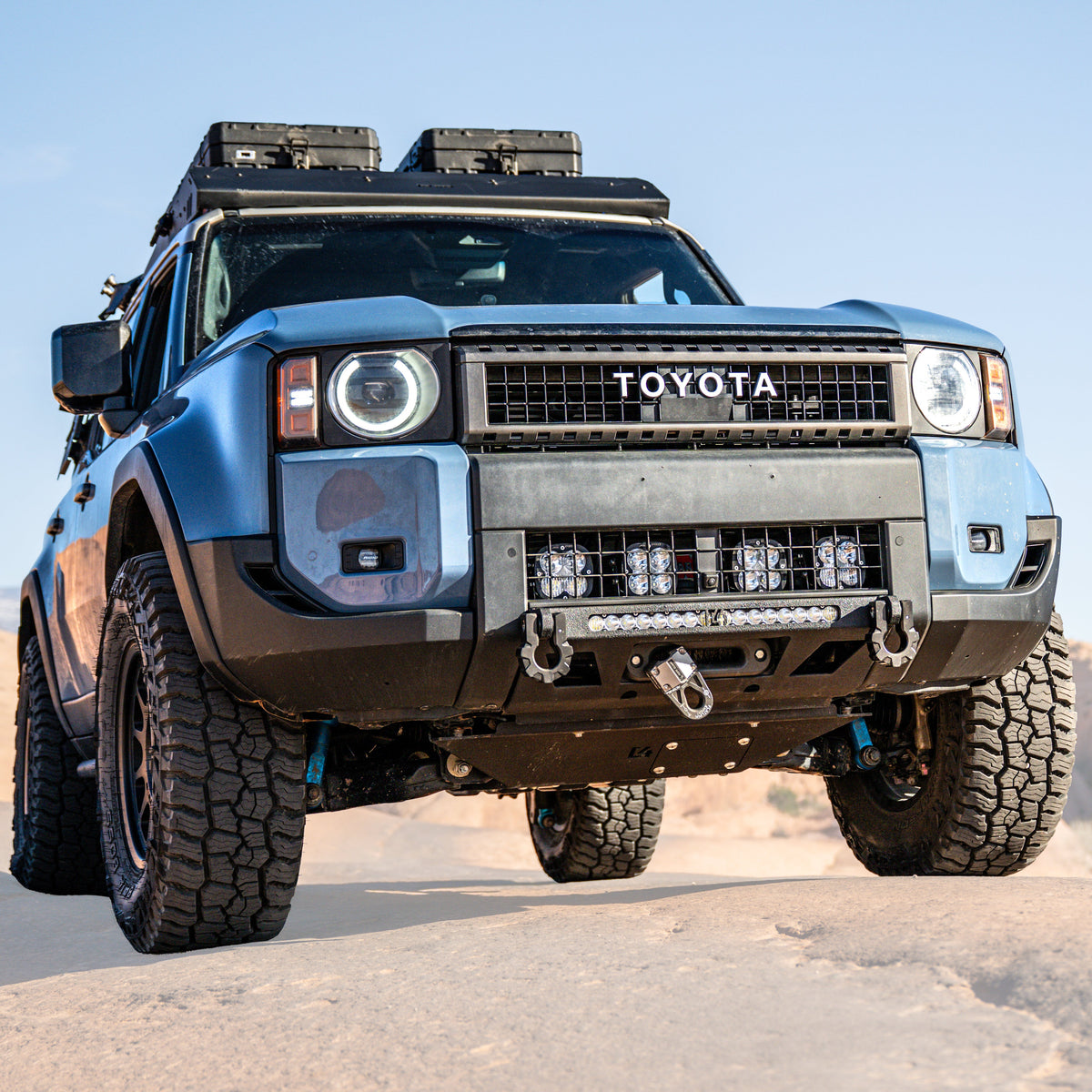 Land Cruiser Front Lo-Pro Winch Bumper / 250 Series / 2024+ / Raw (manufacturer reference photo)