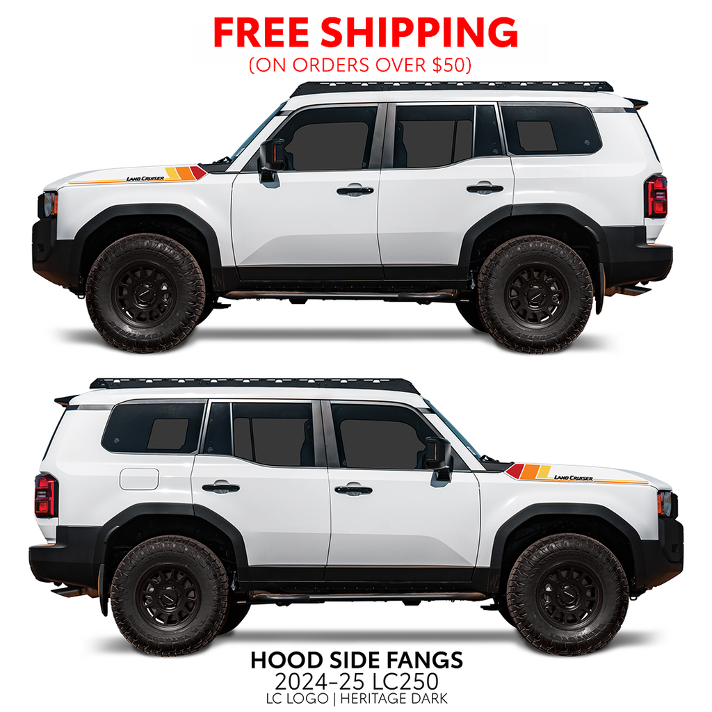 2024+ Land Cruiser 250 Hood Side Fangs