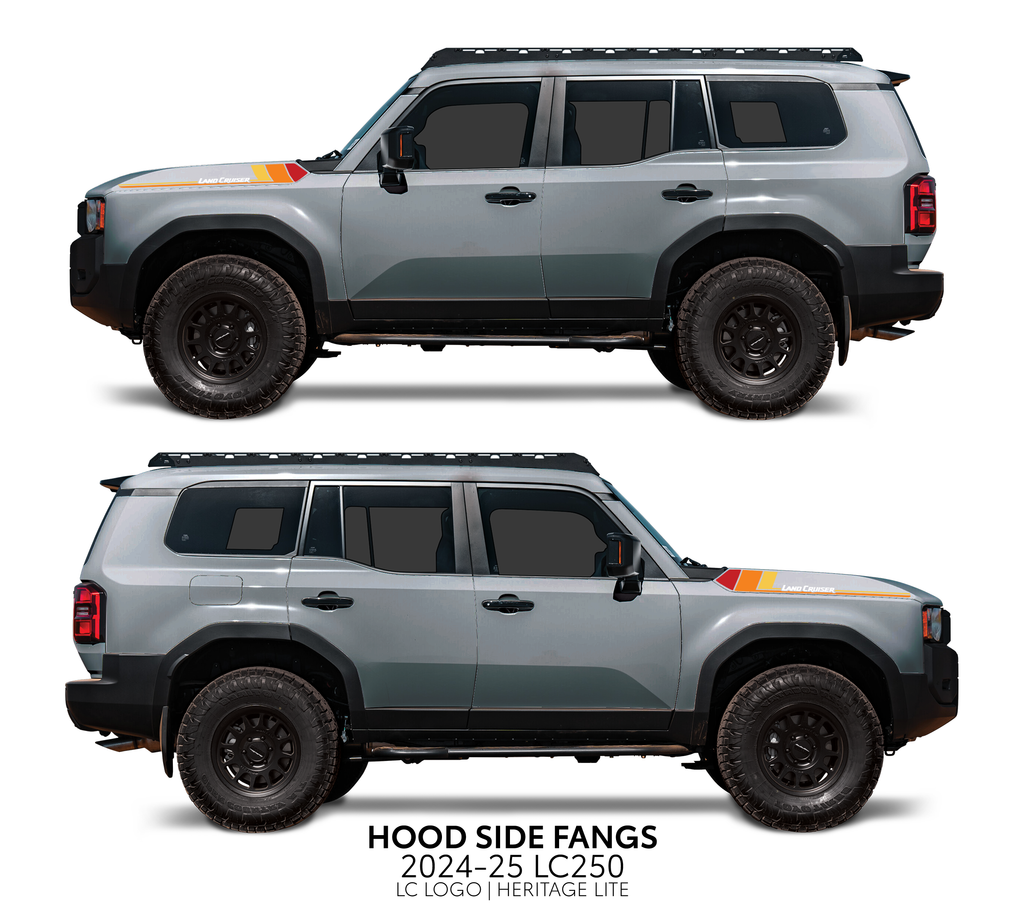 2024+ Land Cruiser 250 Hood Side Fangs