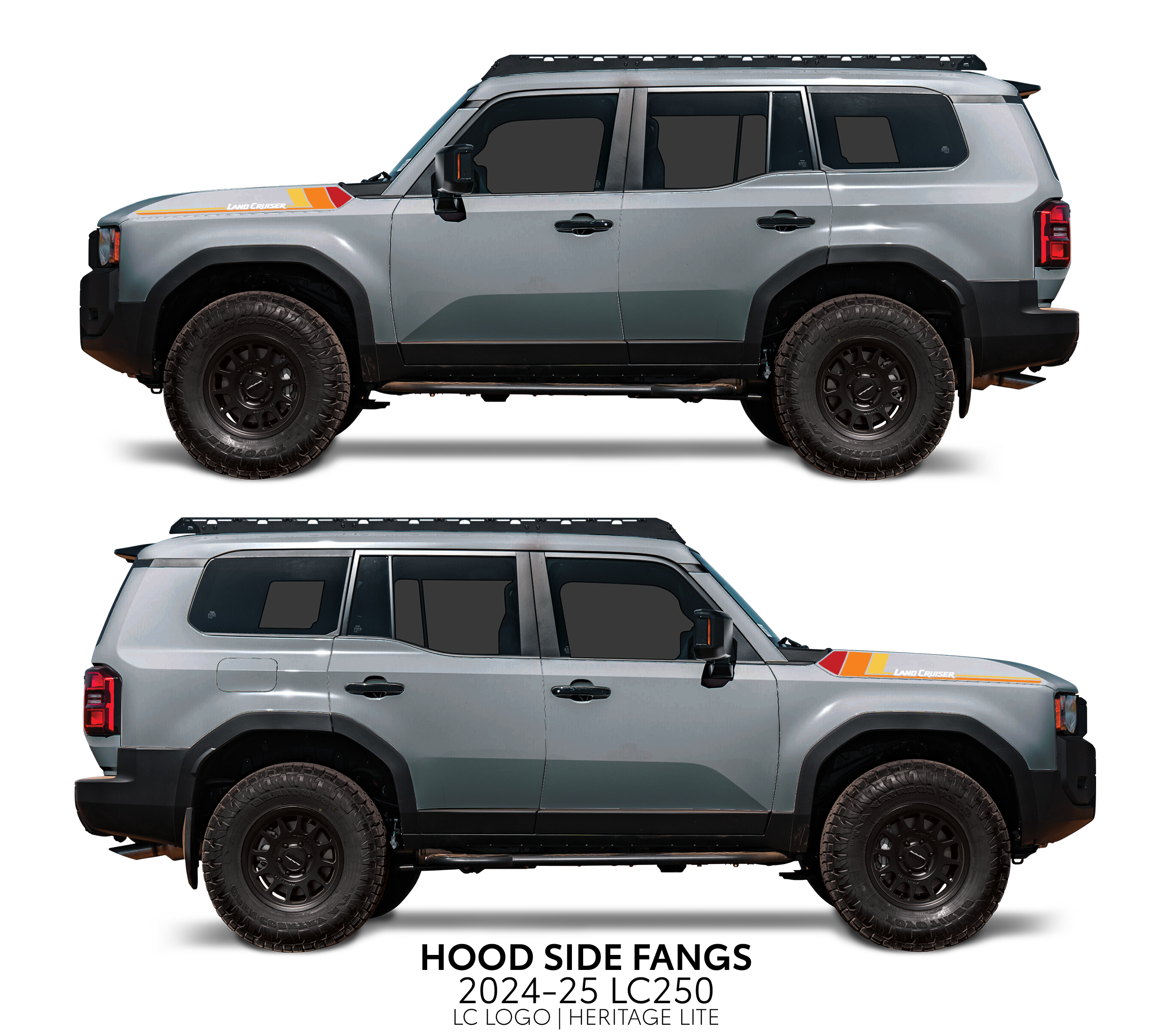 2024+ Land Cruiser 250 Hood Side Fangs