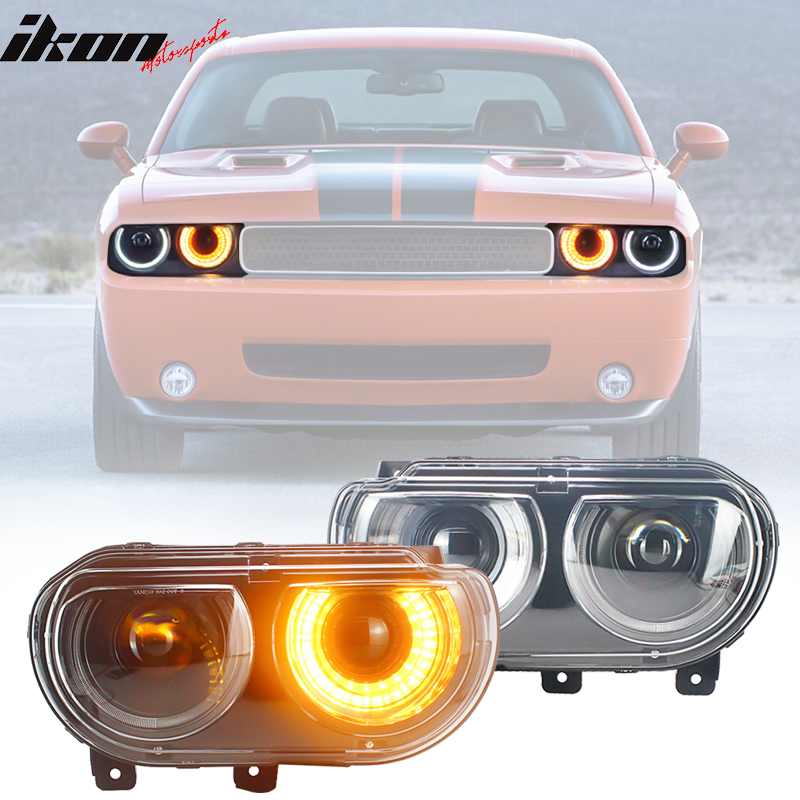 Fits 08-14 Dodge Challenger Front Bumper w/ Headlights - PP