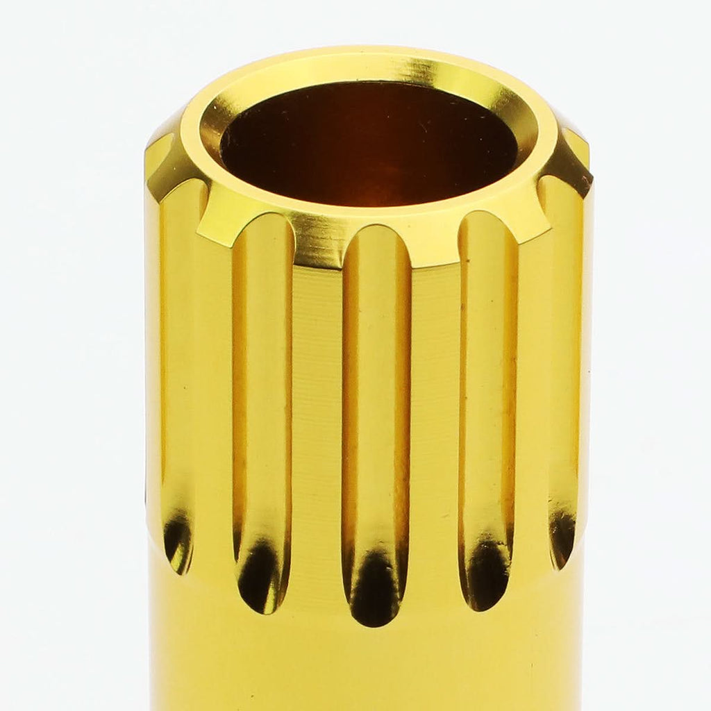 M12 x 1.5 400 Style Extended Lug Nuts with Locks - Aluminum