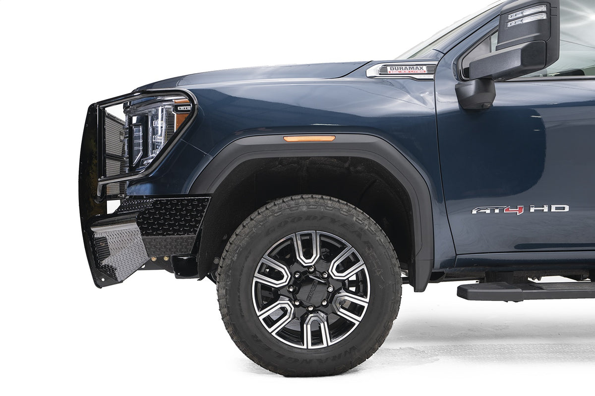 Black Steel Elite Front Bumper • GMC Sierra 2500HD–3500HD