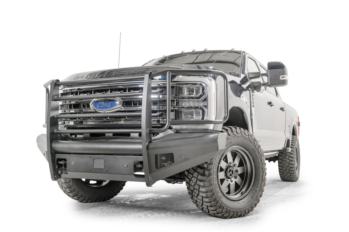 Black Steel Elite Front Bumper • Ford Super Duty