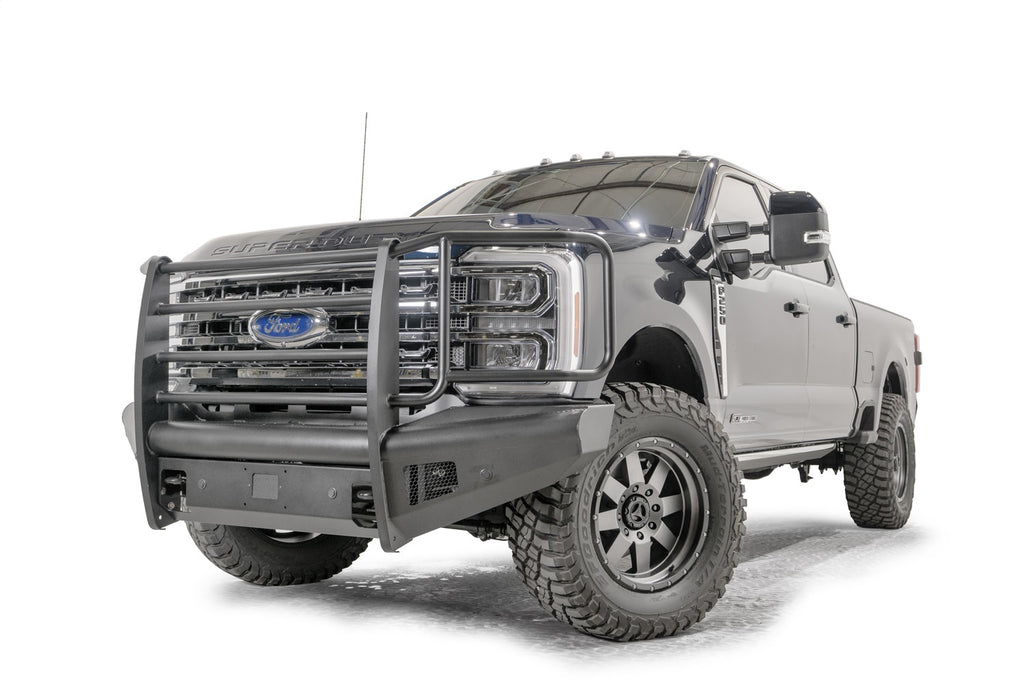 Black Steel Elite Front Bumper • Ford Super Duty