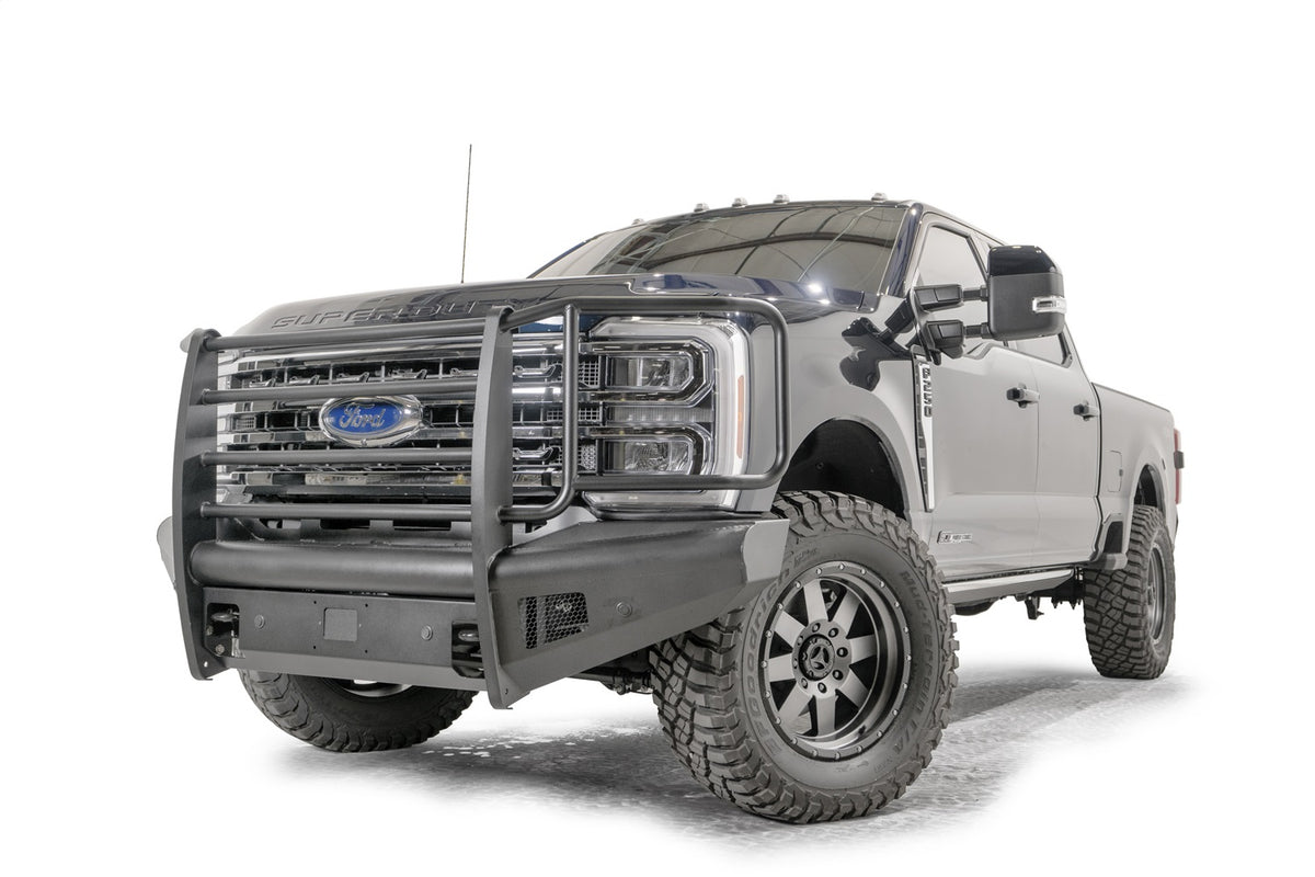 Black Steel Elite Front Bumper • Ford Super Duty