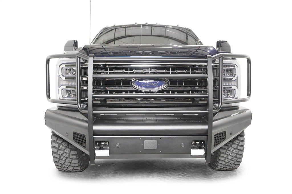 Black Steel Elite Front Bumper • Ford Super Duty