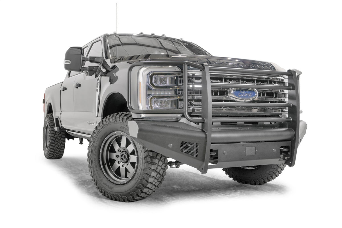 Black Steel Elite Front Bumper • Ford Super Duty