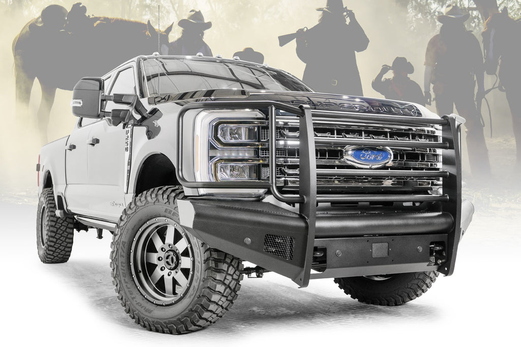 Black Steel Elite Front Bumper • Ford Super Duty