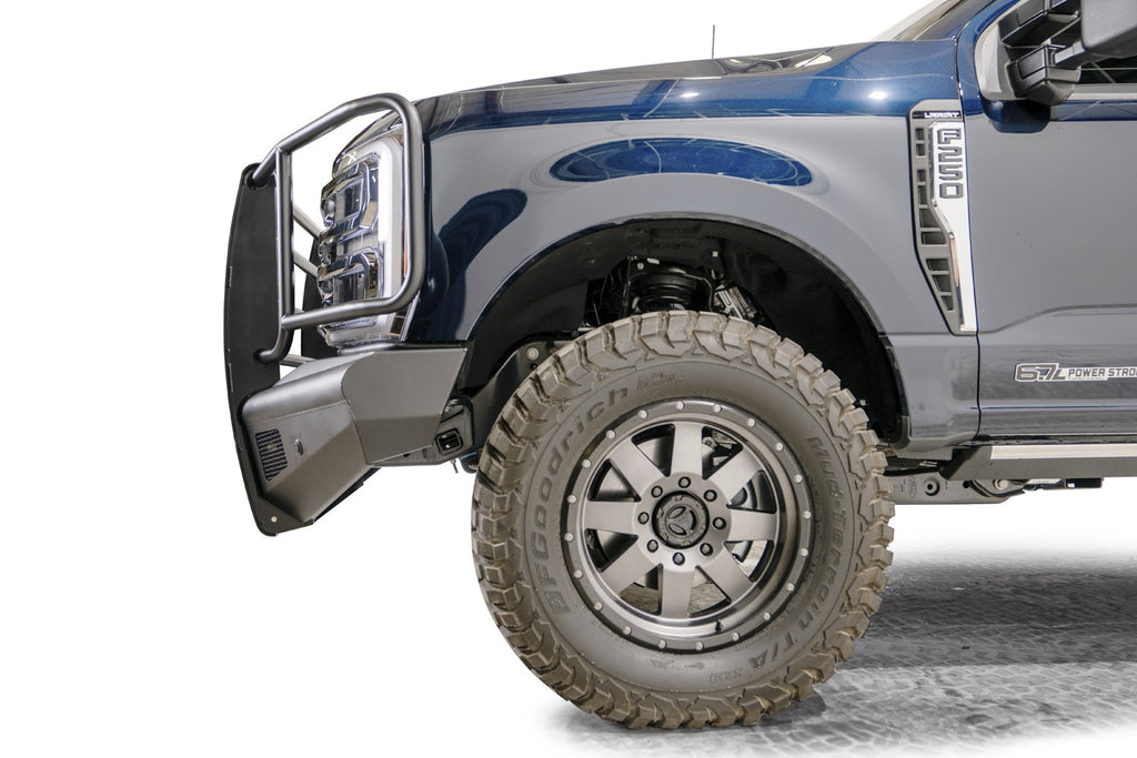 Black Steel Elite Front Bumper • Ford Super Duty