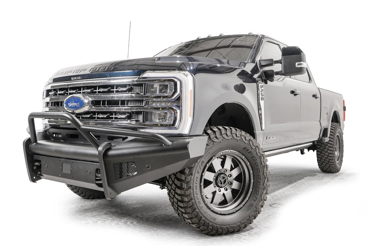 Black Steel Elite Front Bumper • Ford Super Duty