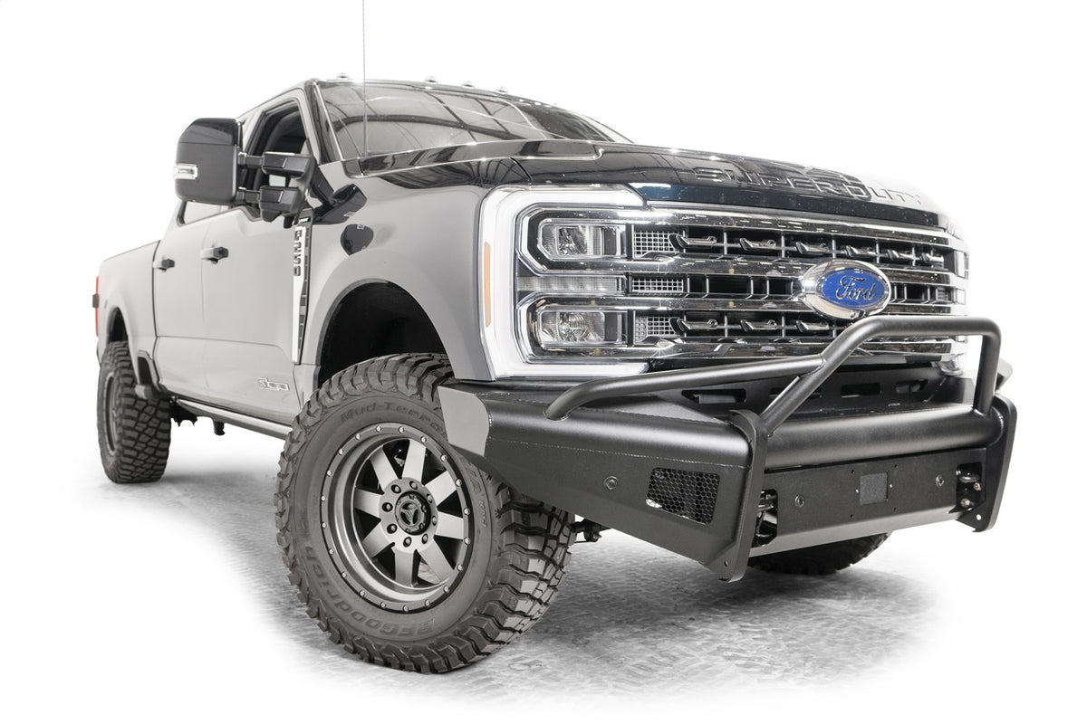 Black Steel Elite Front Bumper • Ford Super Duty