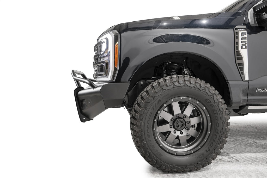 Black Steel Elite Front Bumper • Ford Super Duty
