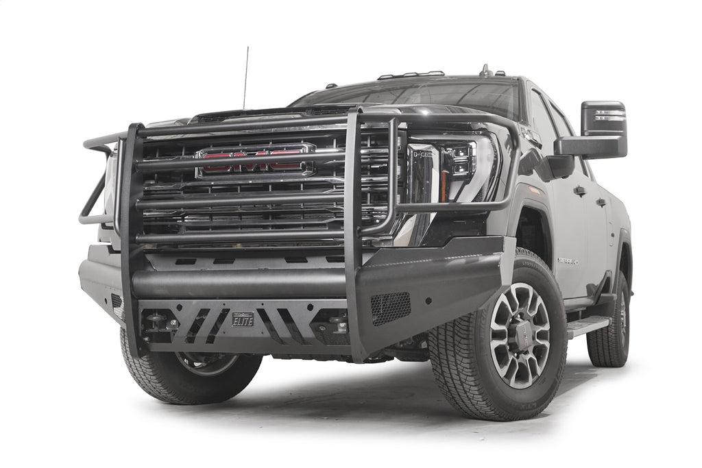 Black Steel Elite Front Bumper • GMC Sierra 2500HD–3500HD