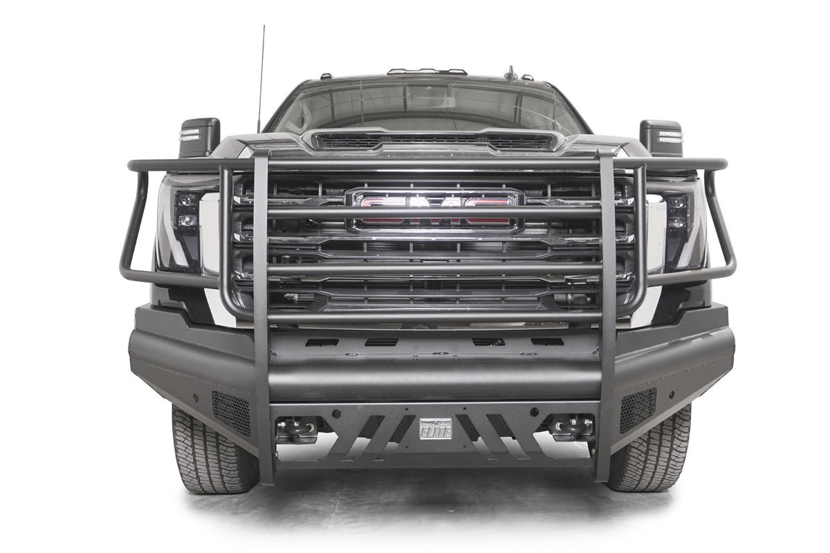 Black Steel Elite Front Bumper • GMC Sierra 2500HD–3500HD