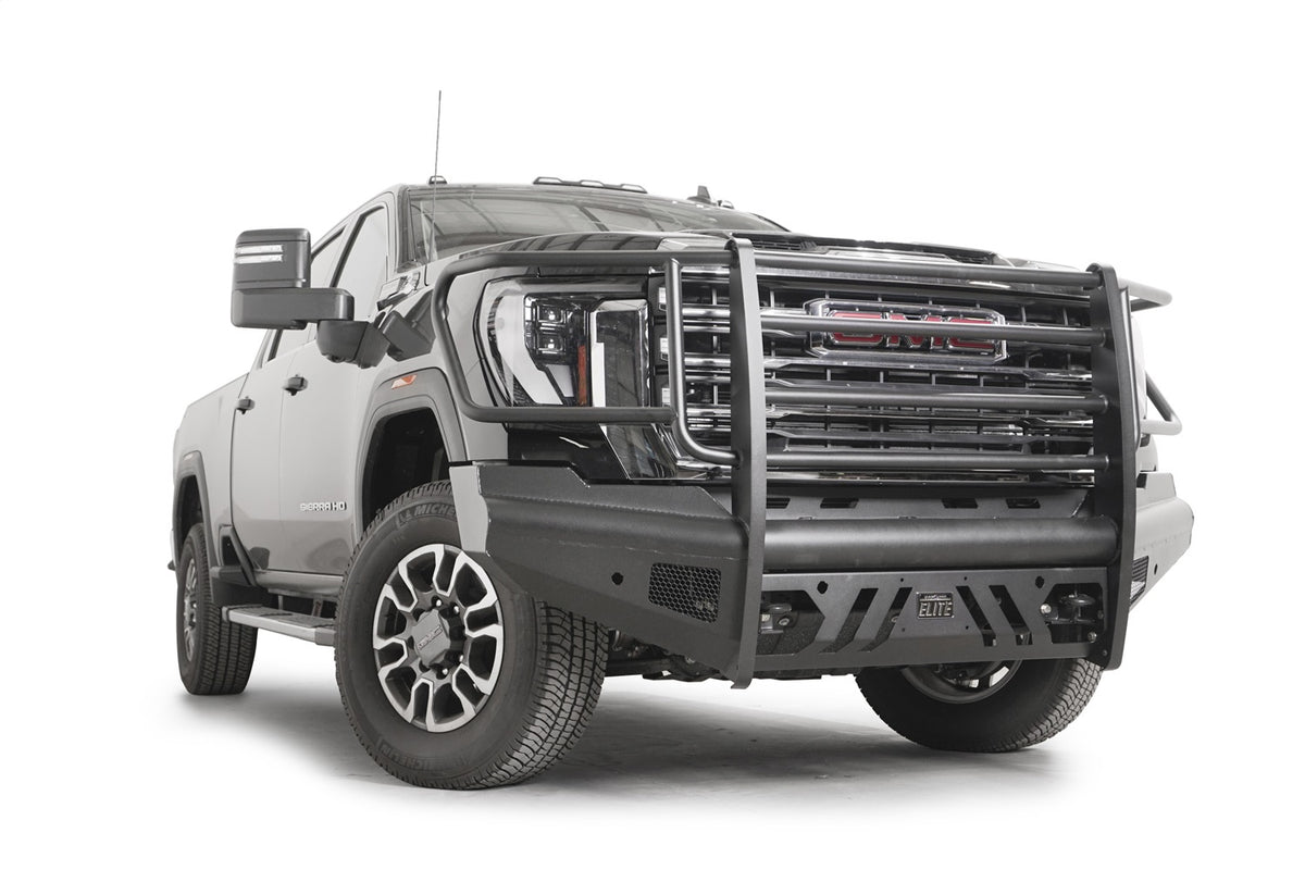 Black Steel Elite Front Bumper • GMC Sierra 2500HD–3500HD