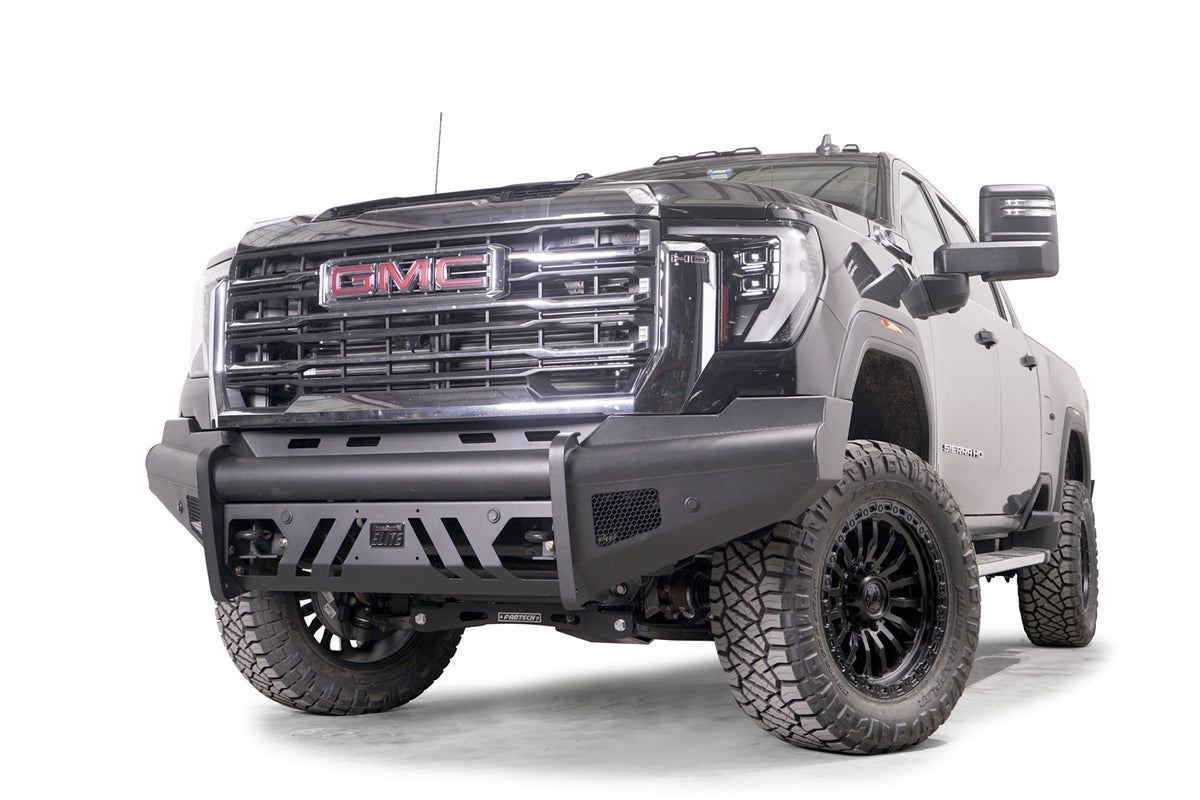 Black Steel Elite Front Bumper • GMC Sierra 2500HD–3500HD