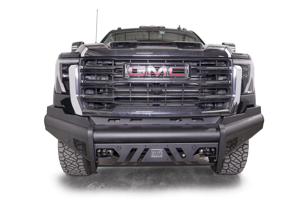 Black Steel Elite Front Bumper • GMC Sierra 2500HD–3500HD