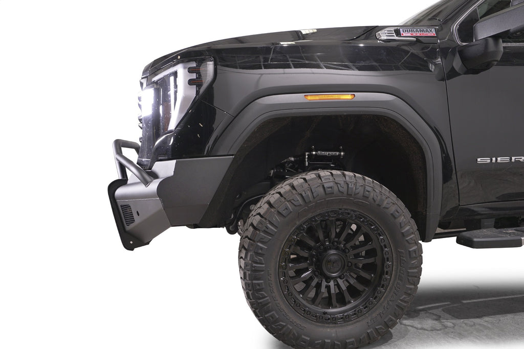 Black Steel Elite Front Bumper • GMC Sierra 2500HD–3500HD